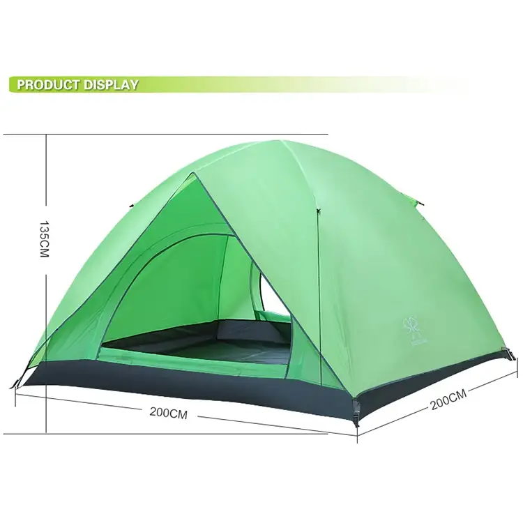 4 Persons PU Coated Waterproof Taffeta Tent
