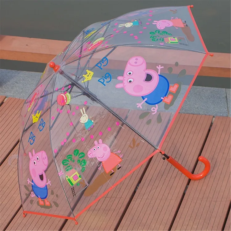 Peppa Pig Automaattinen läpinäkyvät lapset sateenvarjo